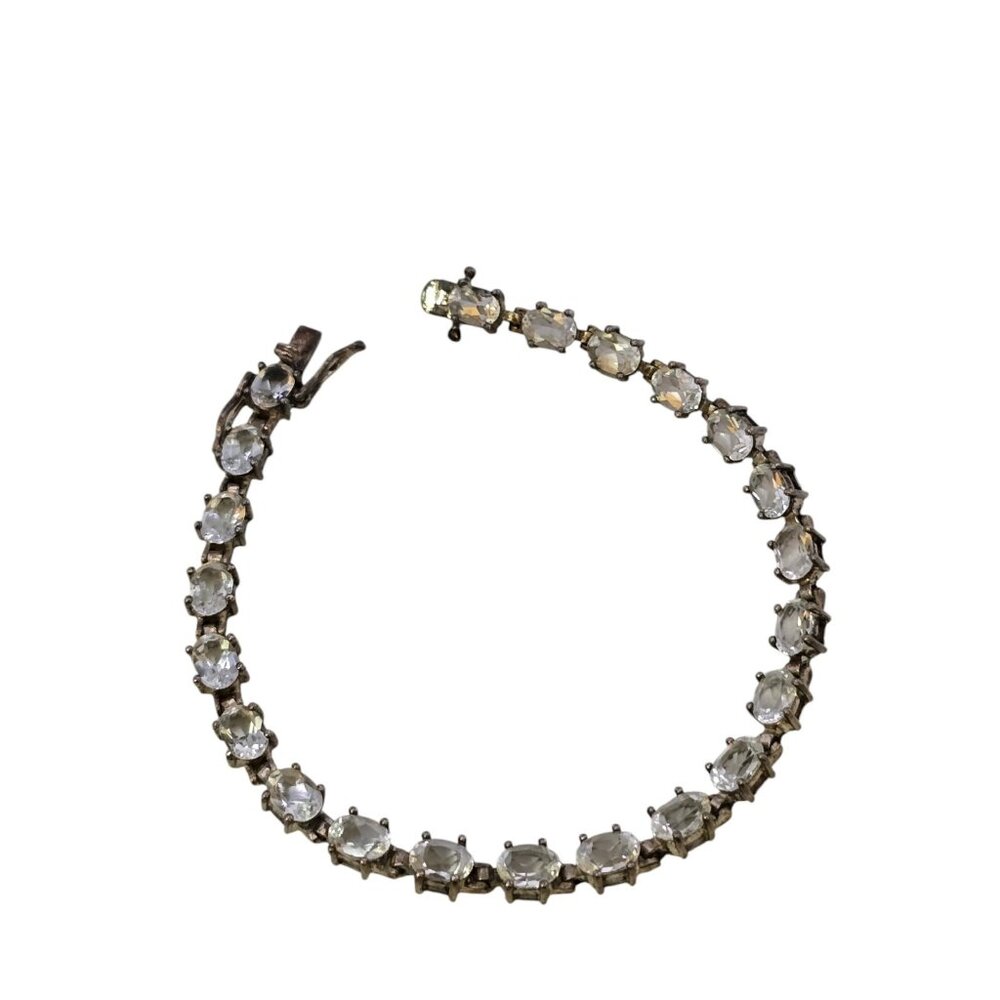 925 Sterling Semi Precious Glass Bracelet (A7712B)